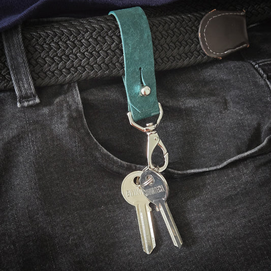 The Matlock Handmade Leather Keychain