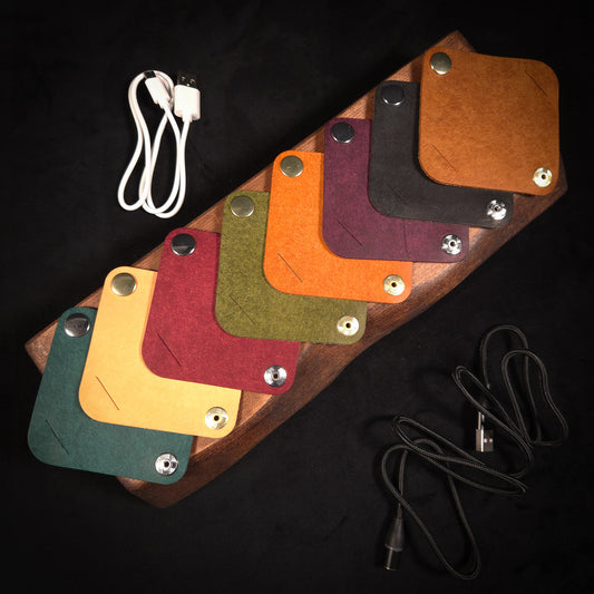 Leather Cable Wrap Organiser (Large)
