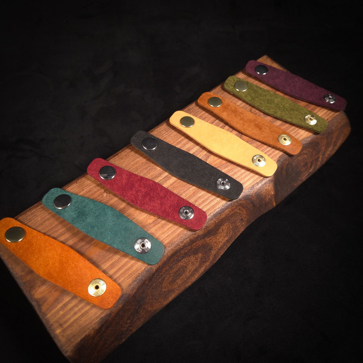Leather Cable Wrap Organiser (Small)