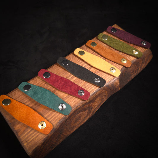 Leather Cable Wrap Organiser (Small)
