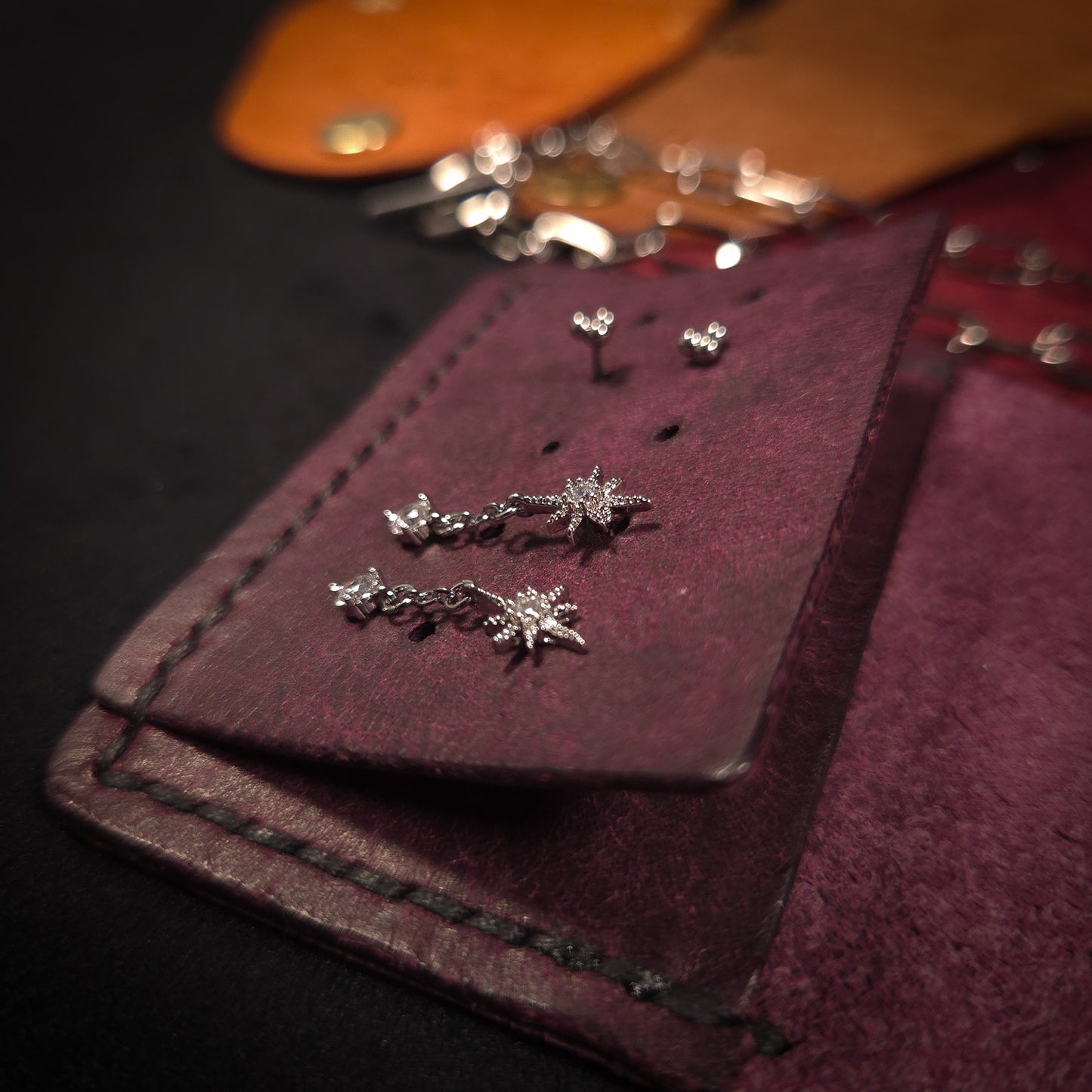 The Dovedale Handmade Leather Travel Jewellery Case