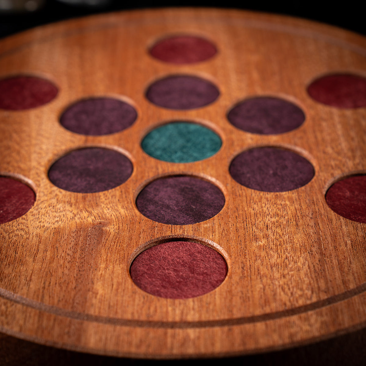 Fruit of Life Wooden Crystal Grid Board