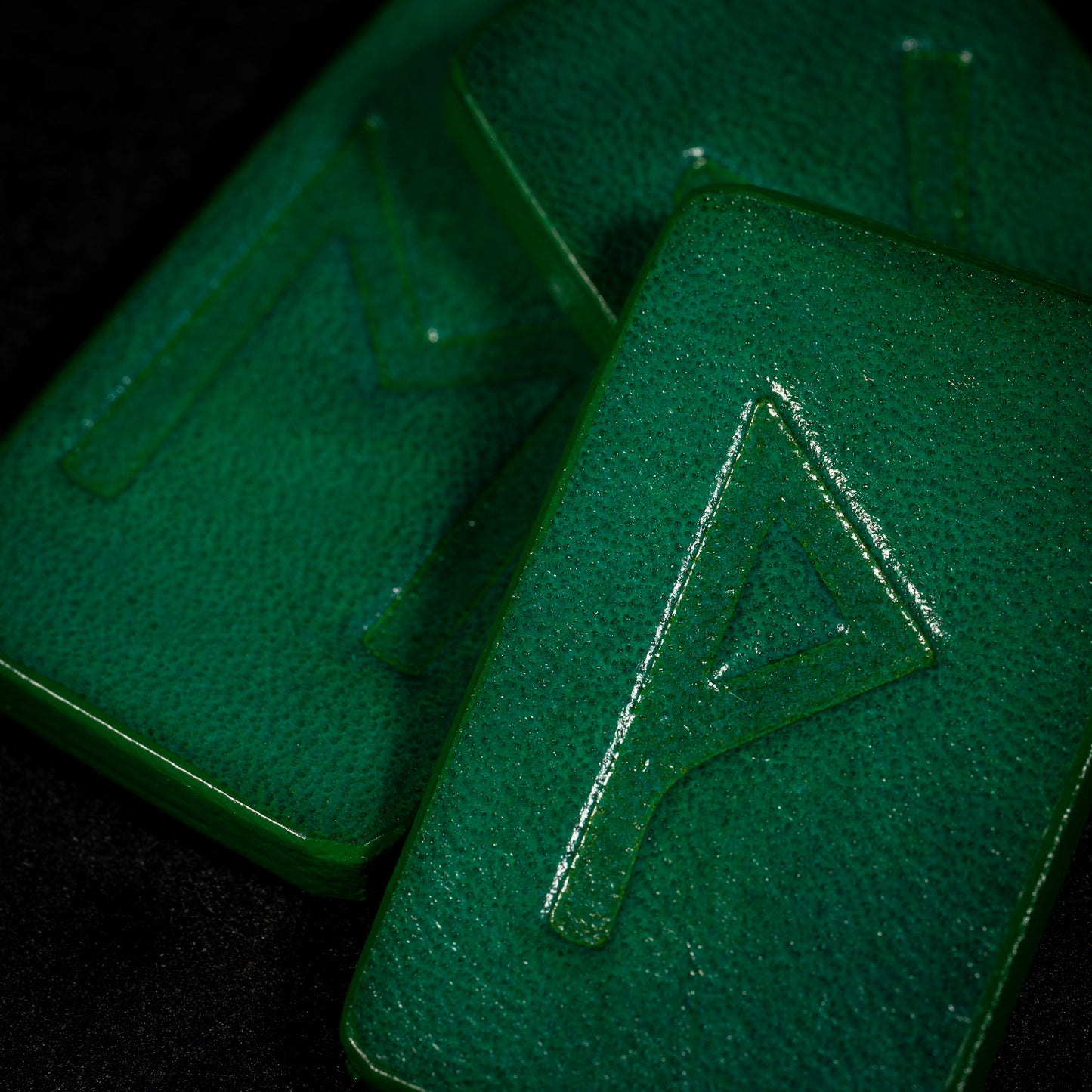 Handmade Leather Elder Futhark Runes Set (24 + Blank)
