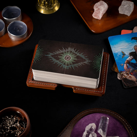 Handmade Leather Tarot Deck Stand