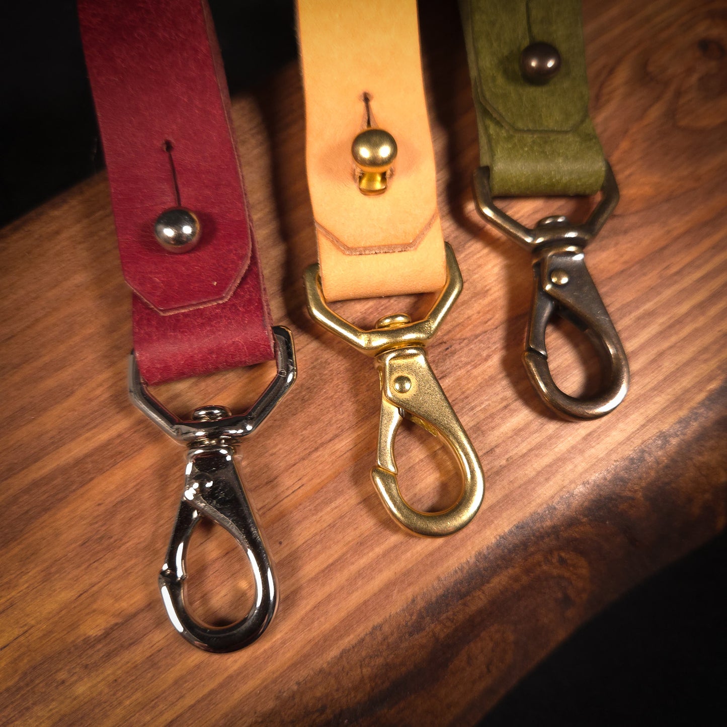 The Matlock Handmade Leather Keychain