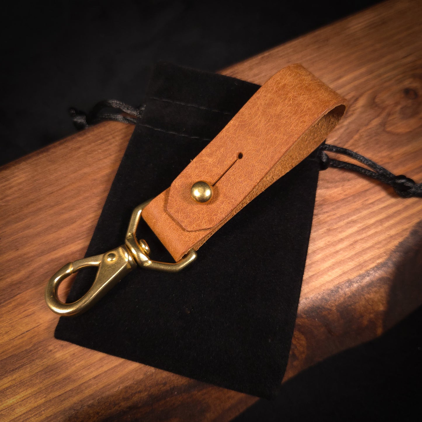 The Matlock Handmade Leather Keychain