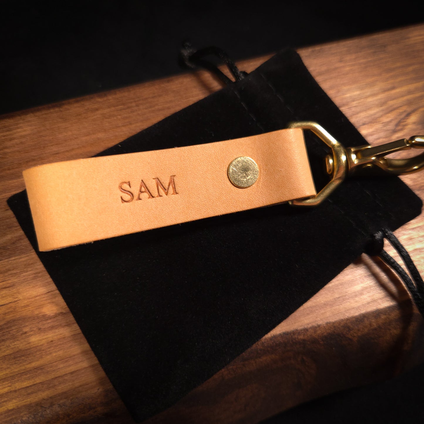 The Matlock Handmade Leather Keychain