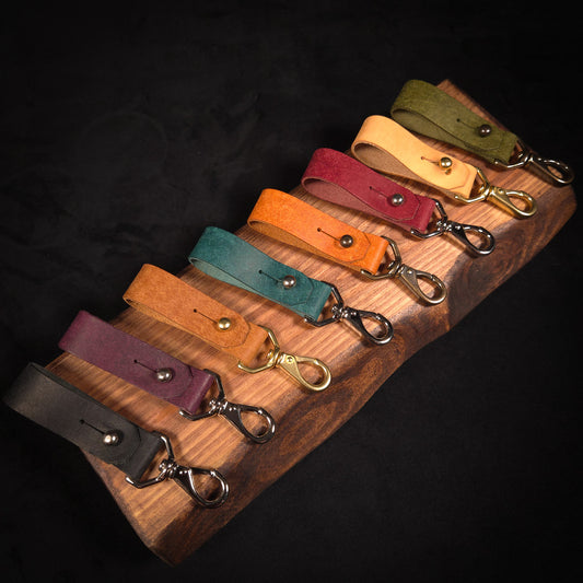 The Matlock Handmade Leather Keychain