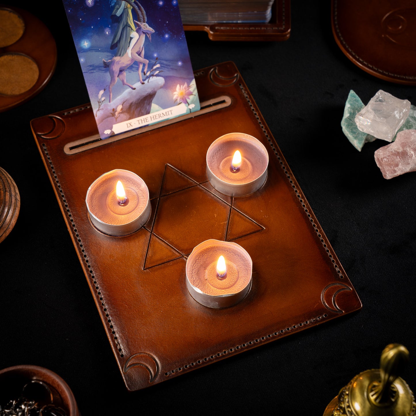 The Vigil Handmade Leather Altar
