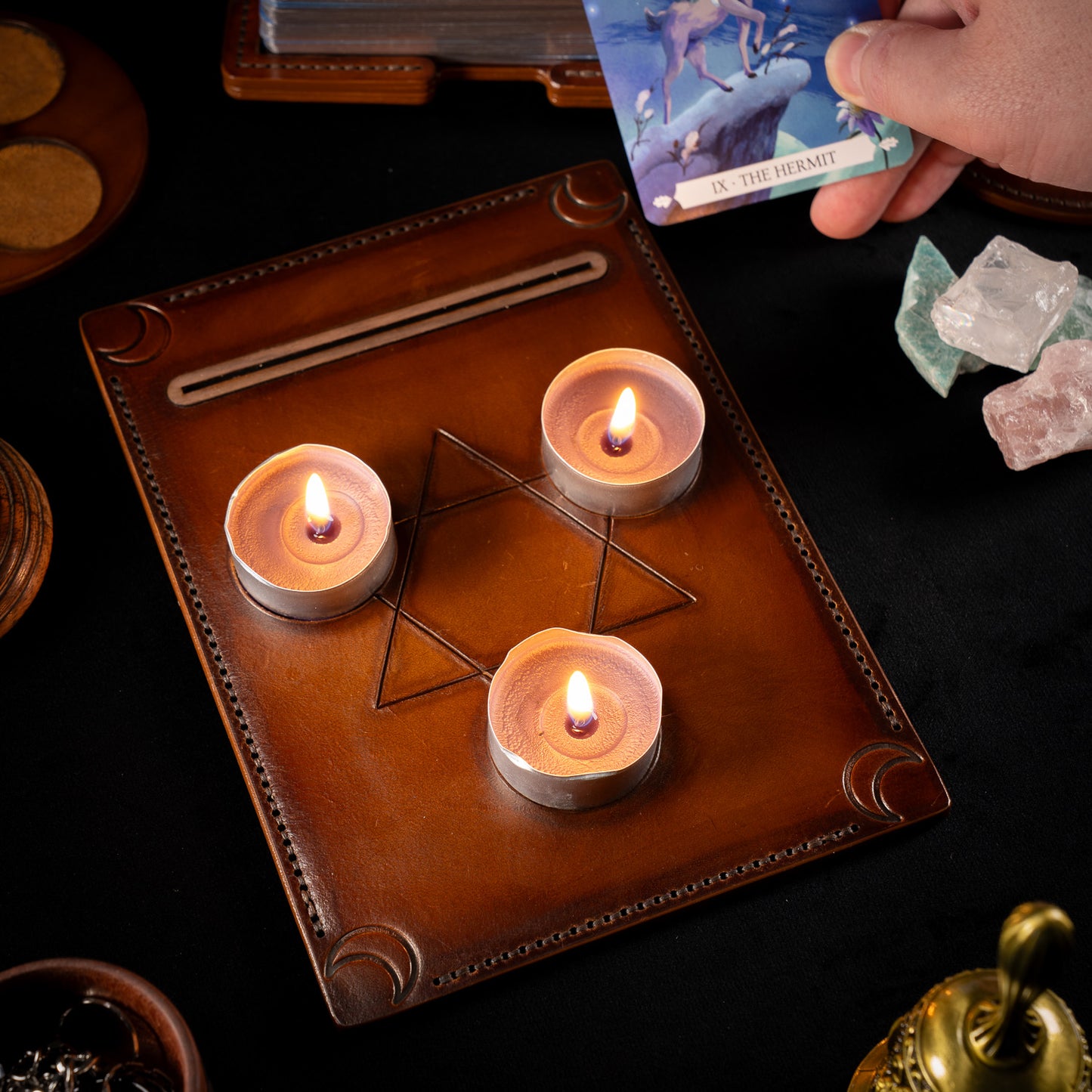 The Vigil Handmade Leather Altar