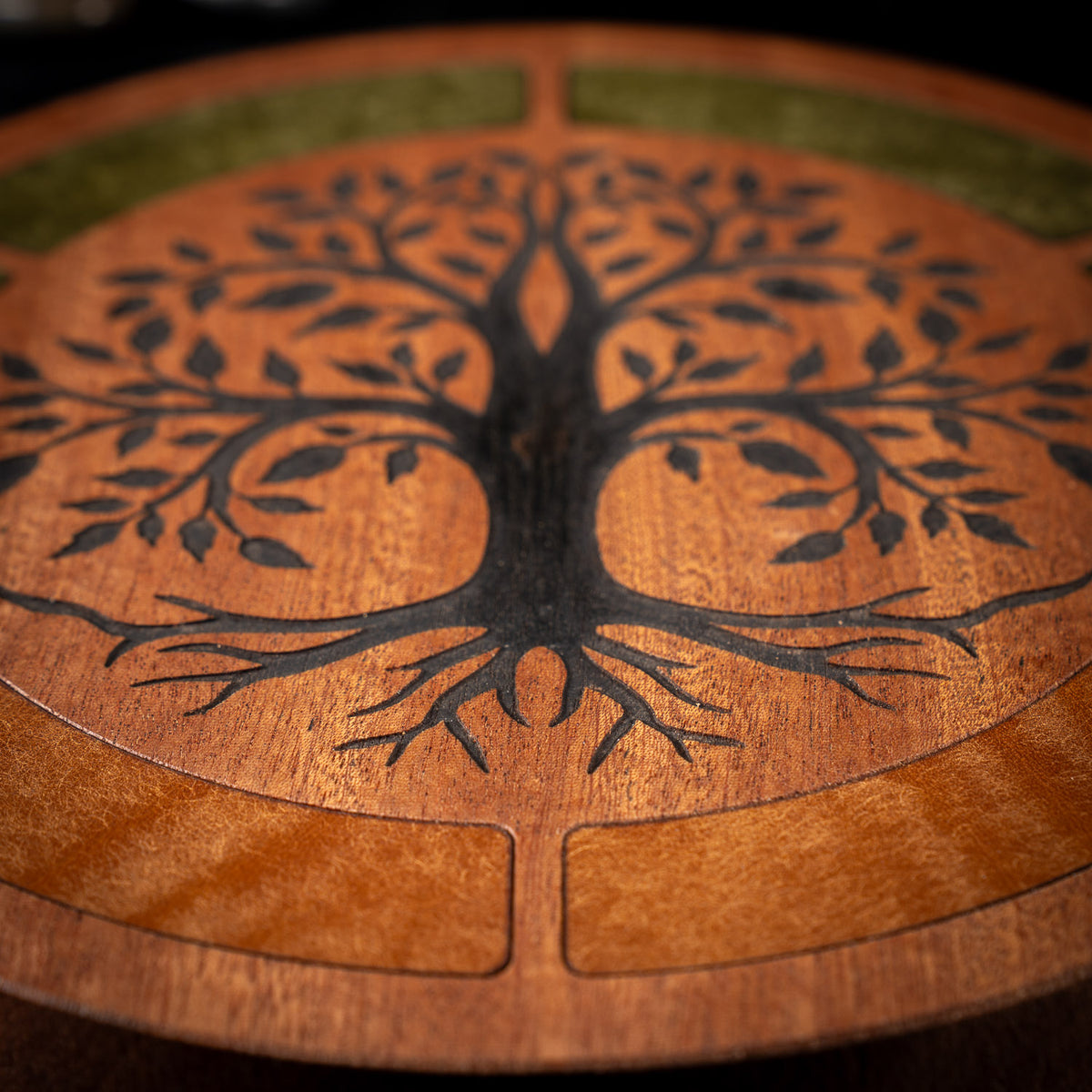 Tree of Life Wooden Crystal Grid Board
