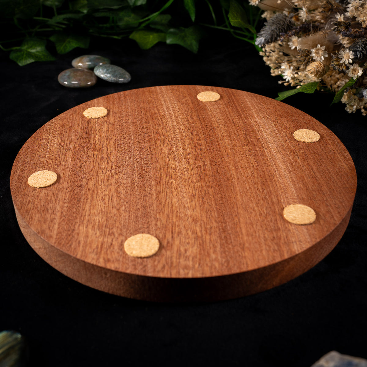 Fruit of Life Wooden Crystal Grid Board