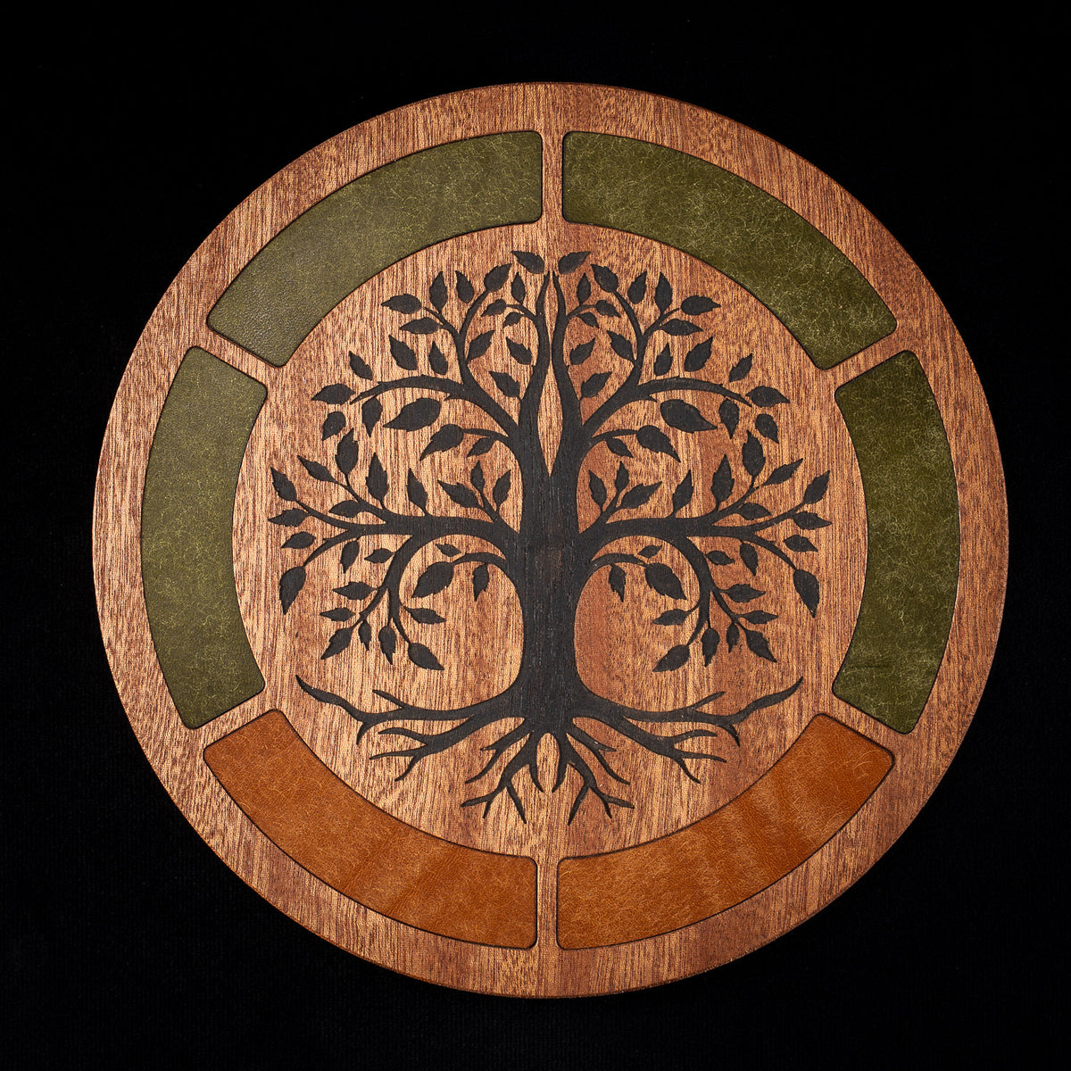 Tree of Life Wooden Crystal Grid Board