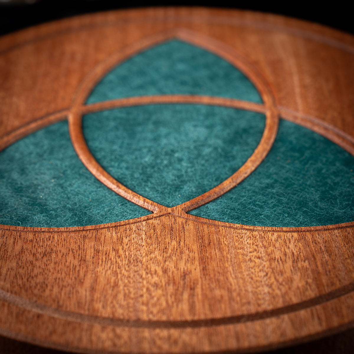 Triquetra Wooden Crystal Grid Board